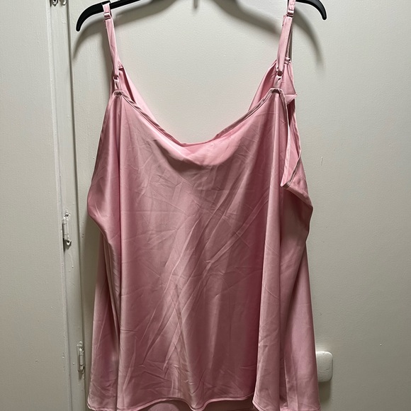 NWT Torrid pink satin cowl-neck cami tank top 4X. - Picture 3 of 4